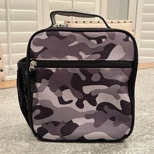 Pottery Barn Mackenzie Gray Classic Camo Reflective Lunch Box